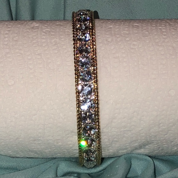 Montana Silversmith gold bangle bracelet CZ stones - Picture 4 of 16